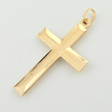 Dije Cruz Cristo 3gr / 2 in / Dos Oros Amarillo Blanco +4 18K ©