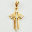 Pendant Overlapping Latin Cross 1gr / 1 in / Yellow Gold 18K *
