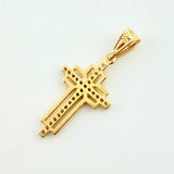 Pendant Overlapping Latin Cross 1gr / 1 in / Yellow Gold 18K *