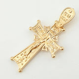 Dije Cruz Cristo Ornamentada 5gr / 1 1/2 in / Oro Amarillo 18K ©