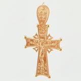 Dije Cruz Cristo Ornamentada 5gr / 1 1/2 in / Oro Amarillo 18K ©