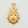 Lion Crown Pendant 3.3gr / 1 in / Yellow Gold 18K ©