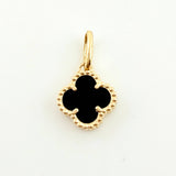 Dije Trebol Negro 1.25gr / 3/4 in / Oro Amarillo Nac.Esp. 18K *