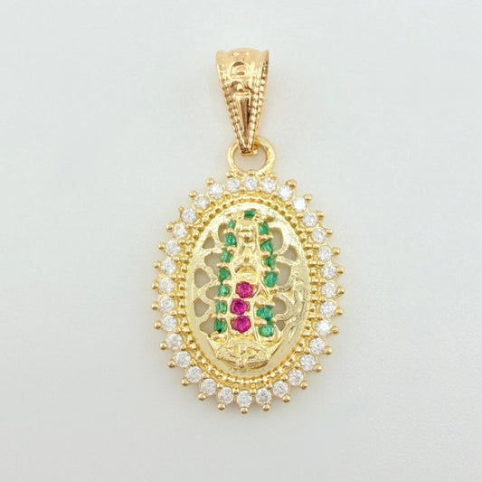 Dije Virgen Guadalupe 1.7gr / 1 in / Oro Amarillo 18K ©