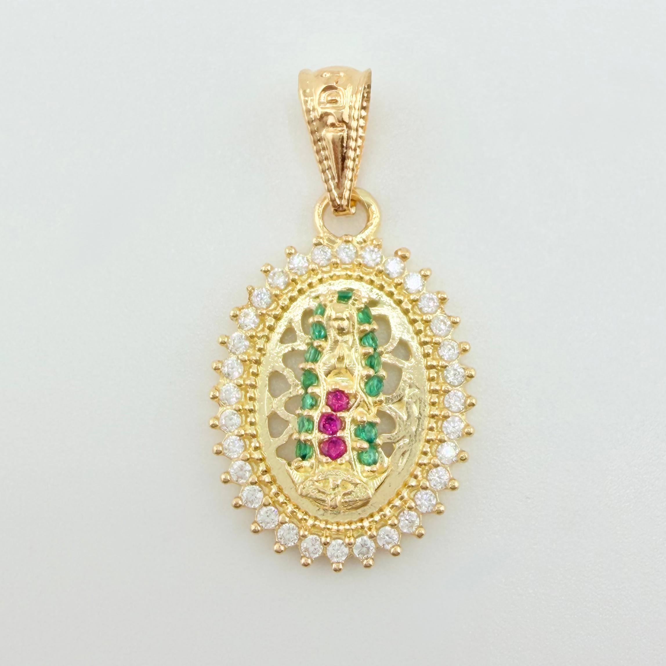 Dije Virgen Guadalupe 1.65gr / 1 in / Oro Amarillo 18K *