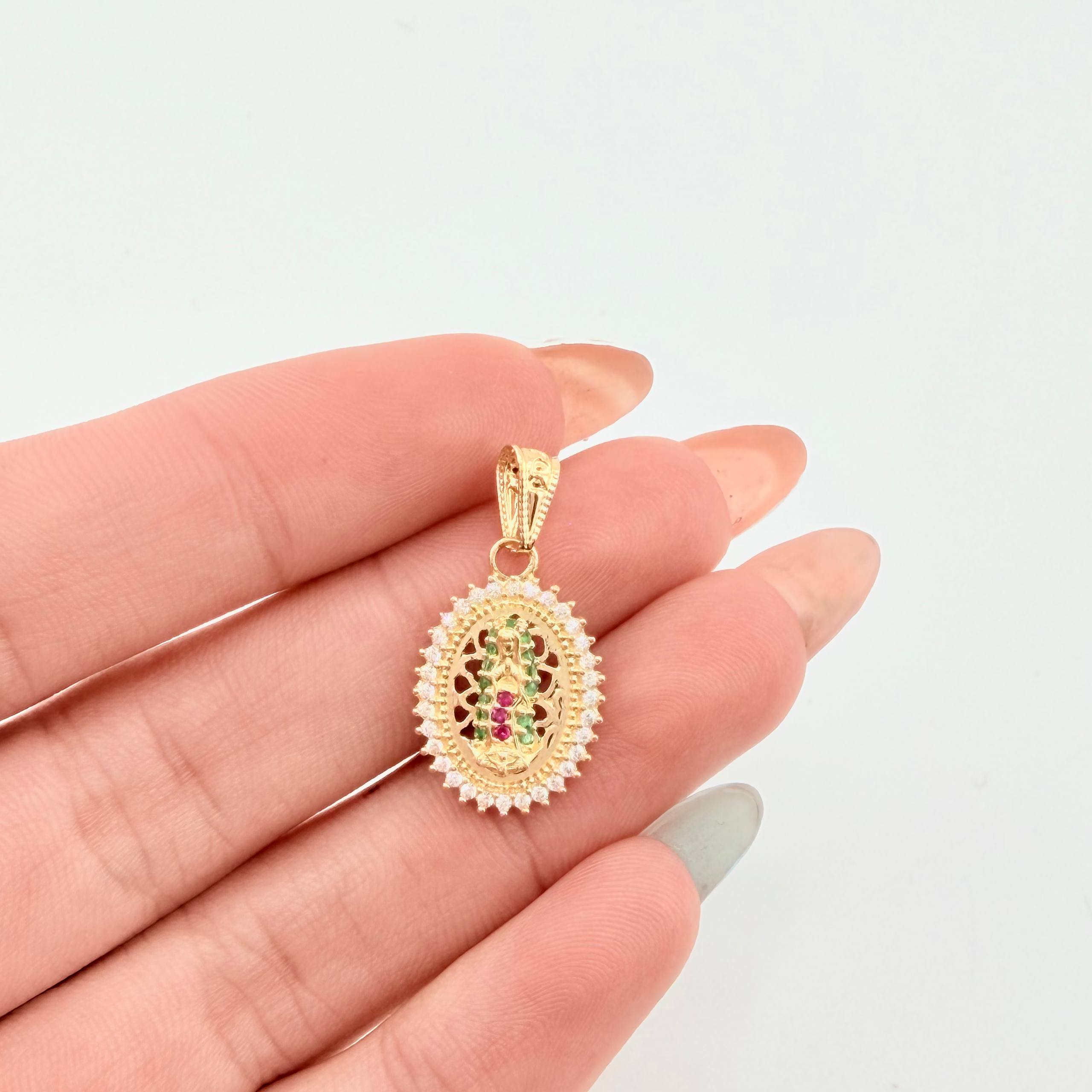 Dije Virgen Guadalupe 1.7gr / 1 in / Oro Amarillo 18K ©