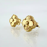 Topos Trebol Diamantado 1.75gr / 6.7mm Oro Amarillo Nac.Esp. 18K