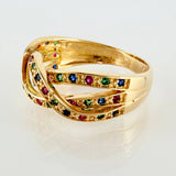 Intertwined Rails Ring 4.35gr / T7 1/4 / 18K Yellow Gold