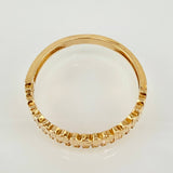 Anillo Carril Osos 2.6gr / T7 3/4 / Oro Amarillo 18K