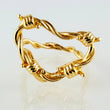 Anillo Corazón Alambrado 4.25gr / T5 1/2 / Oro Amarillo 18K