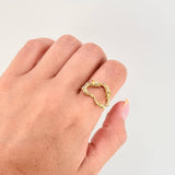 Anillo Corazón Alambrado 4.25gr / T5 1/2 / Oro Amarillo 18K