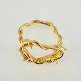 Anillo Corazón Alambrado 4.25gr / T5 1/2 / Oro Amarillo 18K