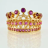 Royalty Crown Ring 5.55gr / T7 1/4 / 18K Yellow Gold