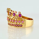 Royalty Crown Ring 5.55gr / T7 1/4 / 18K Yellow Gold