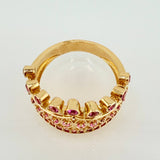 Royalty Crown Ring 5.55gr / T7 1/4 / 18K Yellow Gold