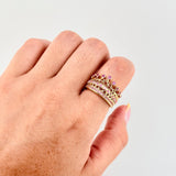 Royalty Crown Ring 5.55gr / T7 1/4 / 18K Yellow Gold