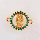 Herraje Virgen Guadalupe 0.65gr / 1/2 in / Oro Amarillo 18K