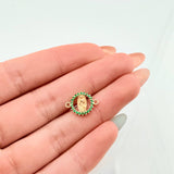 Herraje Virgen Guadalupe 0.65gr / 1/2 in / Oro Amarillo 18K