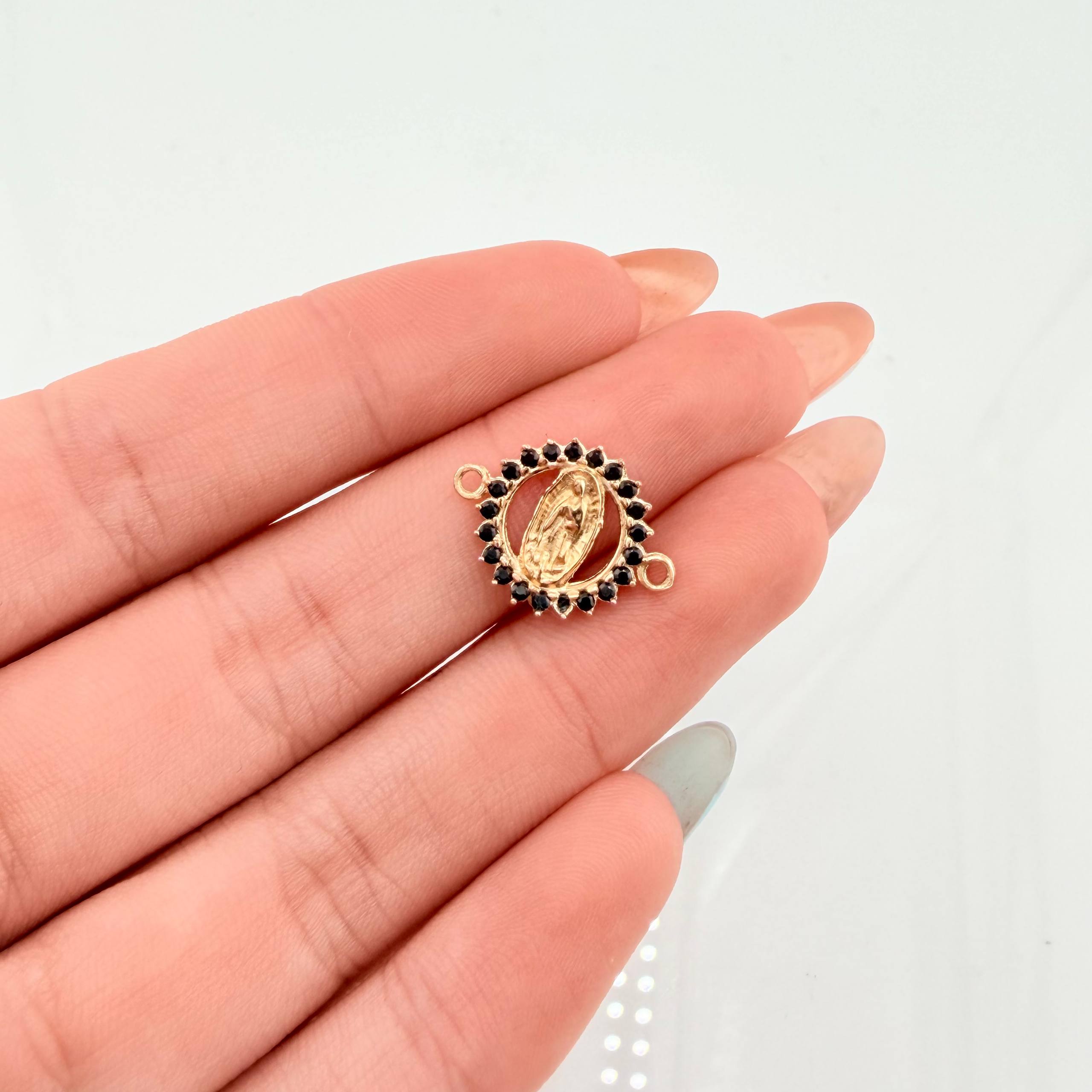 Herraje Virgen Guadalupe 1.05gr / 3/4 in / Oro Amarillo 18K ©