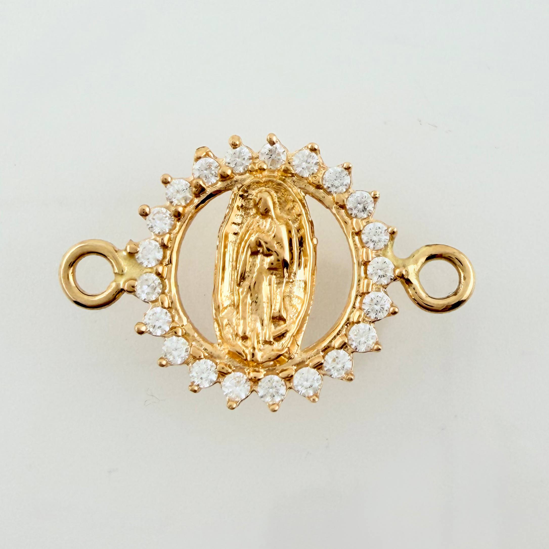 Herraje Virgen Guadalupe 0.95gr / 3/4 in / Oro Amarillo 18K