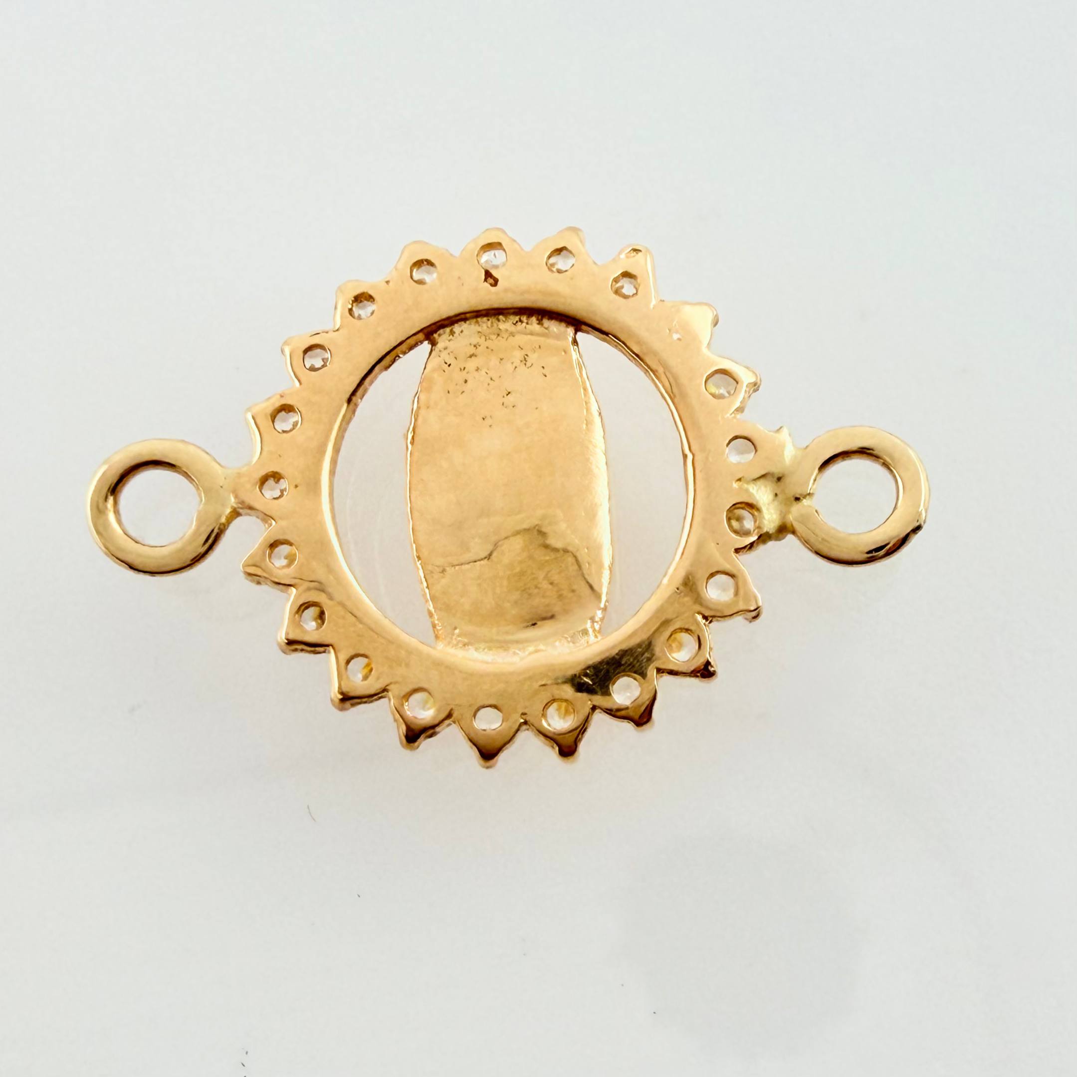 Herraje Virgen Guadalupe 0.95gr / 3/4 in / Oro Amarillo 18K