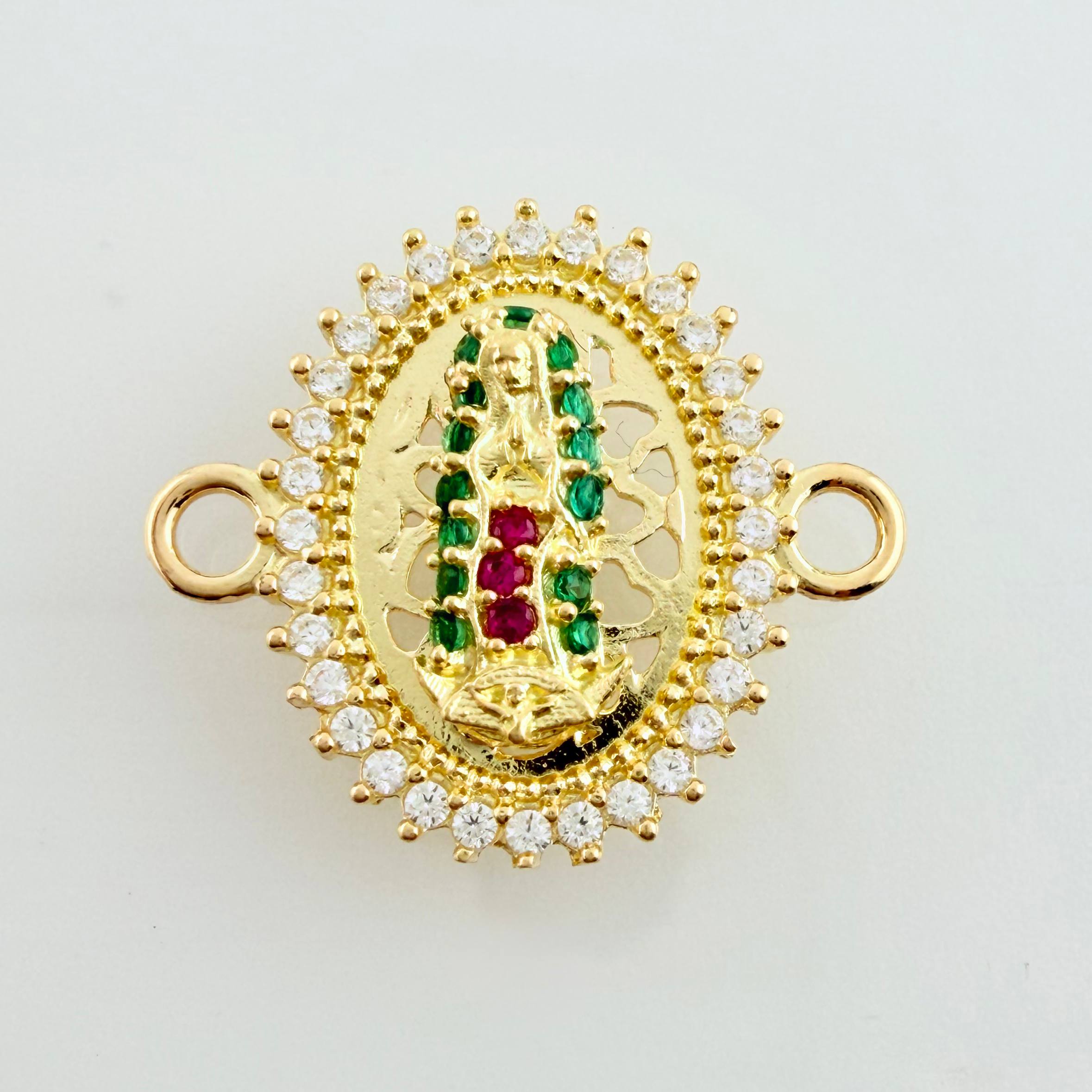 Herraje Virgen Guadalupe 1.65gr / 3/4 in / Oro Amarillo 18K ©