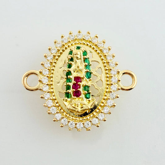 Herraje Virgen Guadalupe 1.65gr / 3/4 in / Oro Amarillo 18K ©