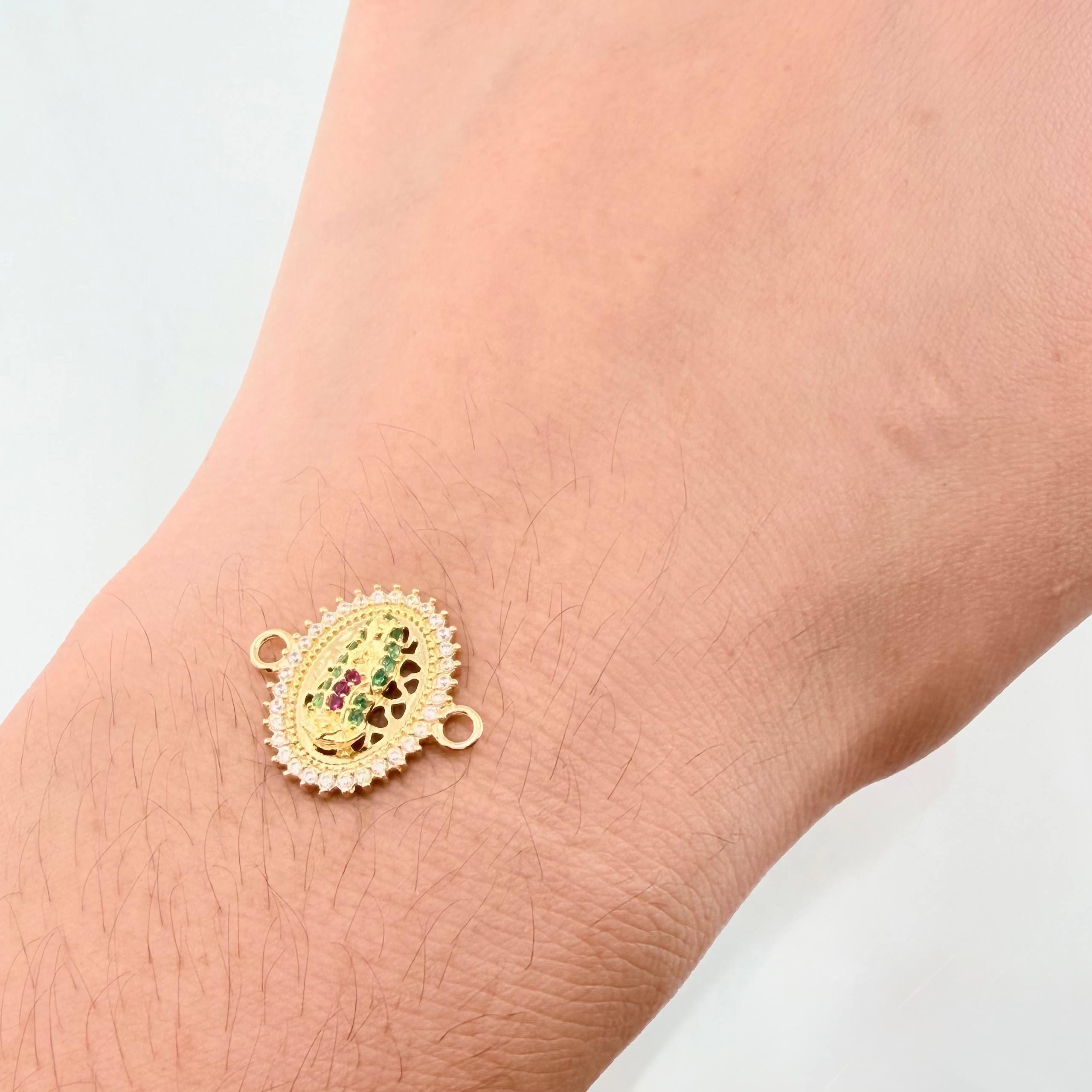 Herraje Virgen Guadalupe 1.65gr / 3/4 in / Oro Amarillo 18K ©