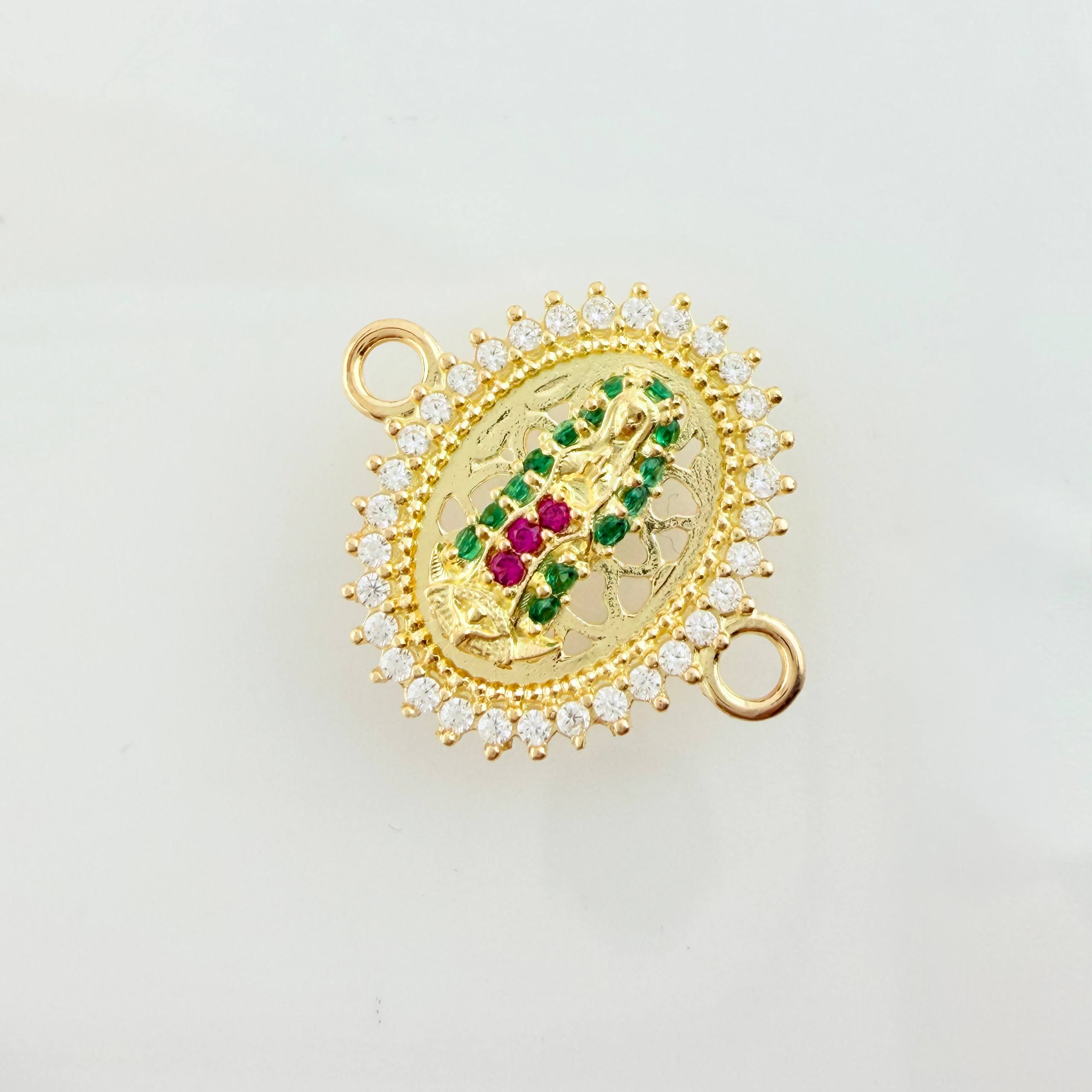 Herraje Virgen Guadalupe 1.65gr / 3/4 in / Oro Amarillo 18K ©