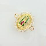 Herraje Virgen Guadalupe 1.65gr / 3/4 in / Oro Amarillo 18K ©