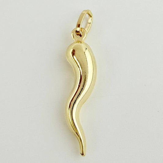 Dije Chile Jalapeño 1.2gr / 1 1/4 in / Oro Amarillo +4 18K ©
