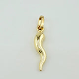 Dije Chile Jalapeño 0.75gr / 1 in / Oro Amarillo +4 18K *