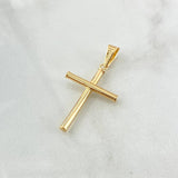 Pendant Cruz Bastón 0.9gr / 3.5cm / Polished 18K Yellow Gold