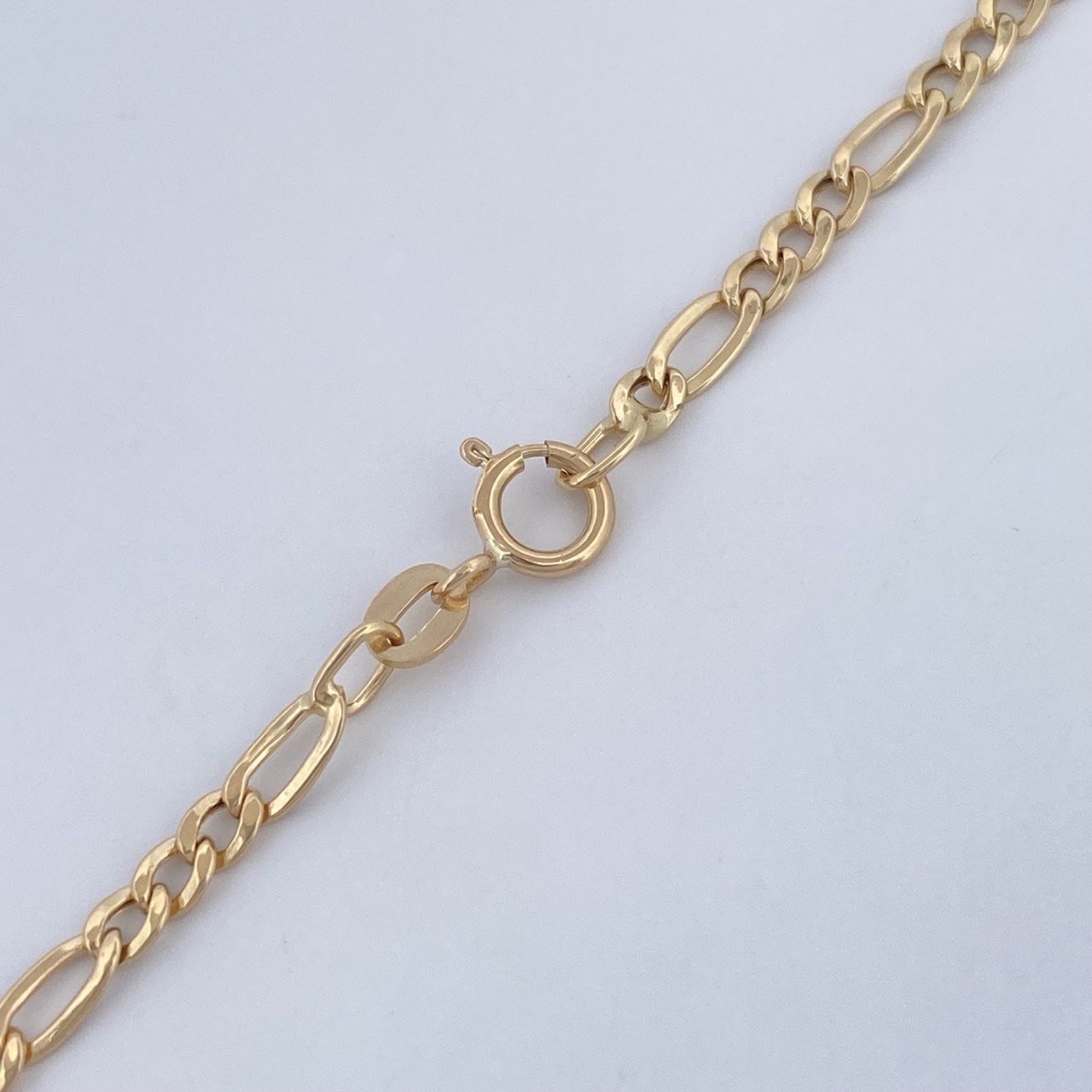 Cadena Figaro 3.7gr / 20 1/4 in / Oro Amarillo +1 18K $