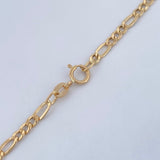Figaro Chain 2.4gr / 20in / 18K Gold +1 $
