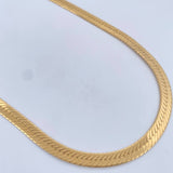 Flat Snake Chain 22gr / 20in / 18K Gold +3 &
