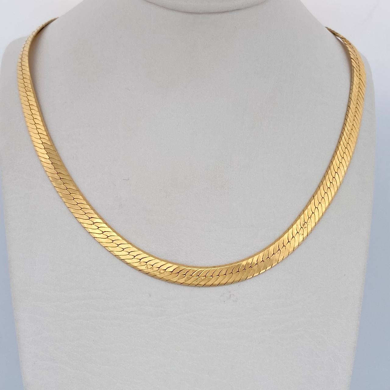 Flat Snake Chain 22gr / 20in / 18K Gold +3 &