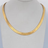 Flat Snake Chain 22gr / 20in / 18K Gold +3 &