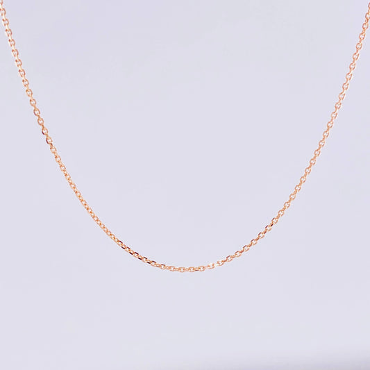 Cadena Aro Seguido 1.45 g / 15 3/4 in / 0.91 mm Oro Rosa 18K