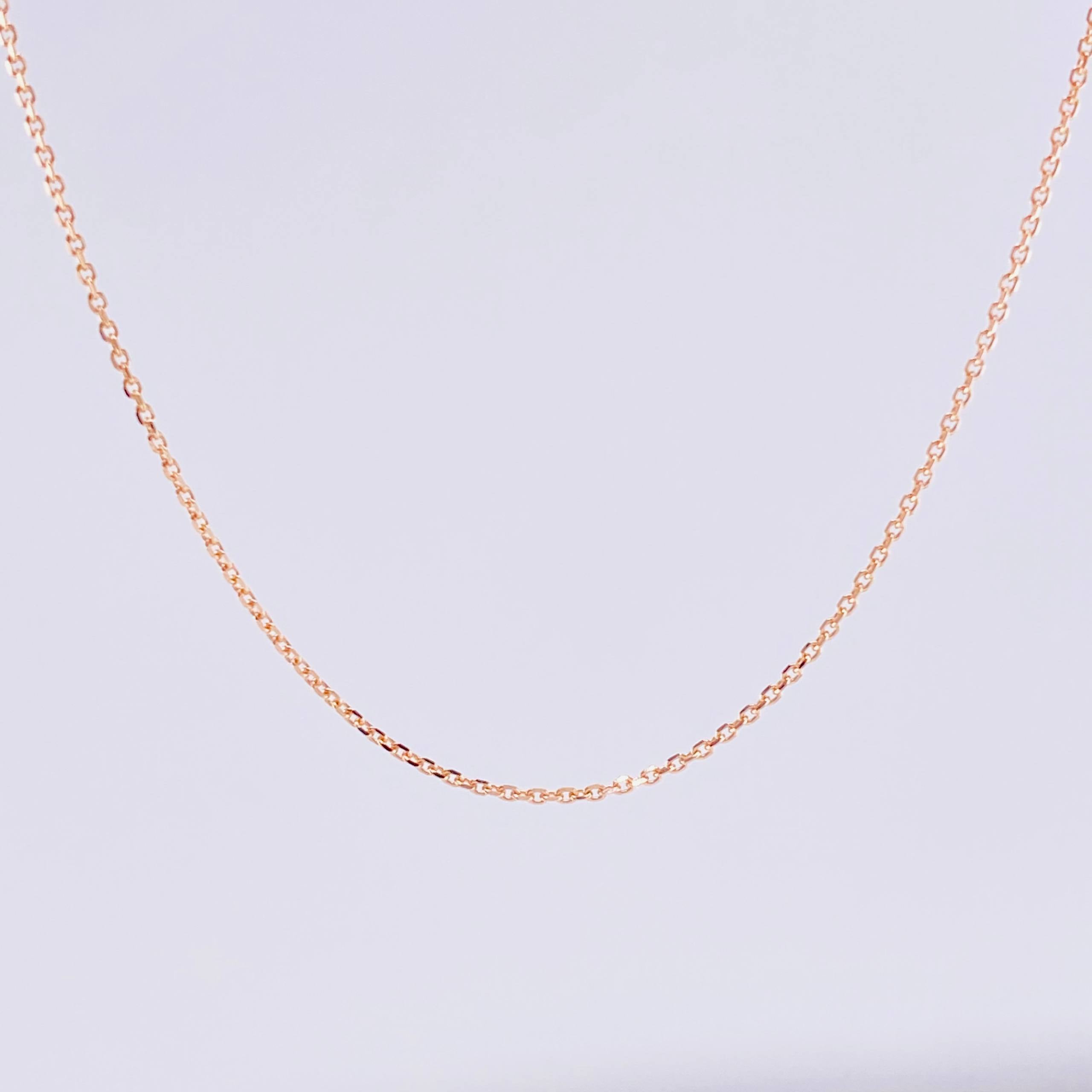 Cadena Aro Seguido 1.5 g / 15 3/4 in / 0.9 mm Oro Rosa 18K