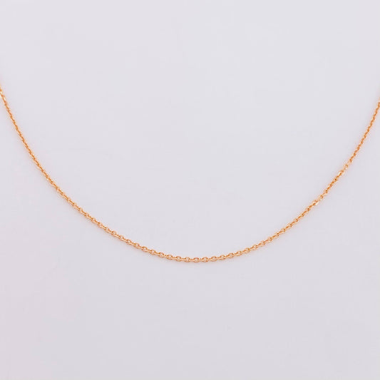 Cadena Aro Seguido 1.3 g / 19 3/4 in / 0.8 mm Oro Rosa 18K