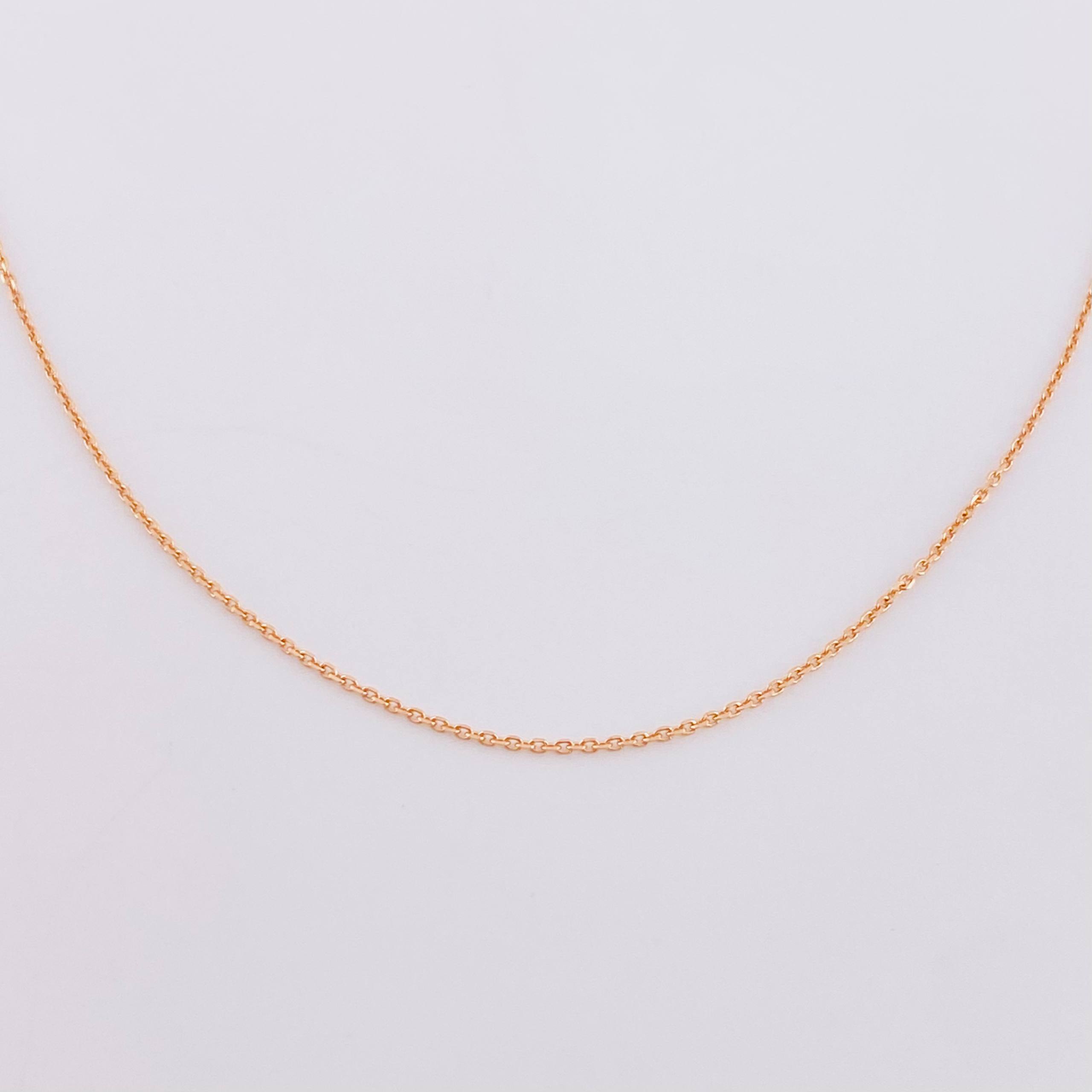 Classic Link Chain 1.3 g / 19 3/4 in / 0.8 mm 18K Rose Gold
