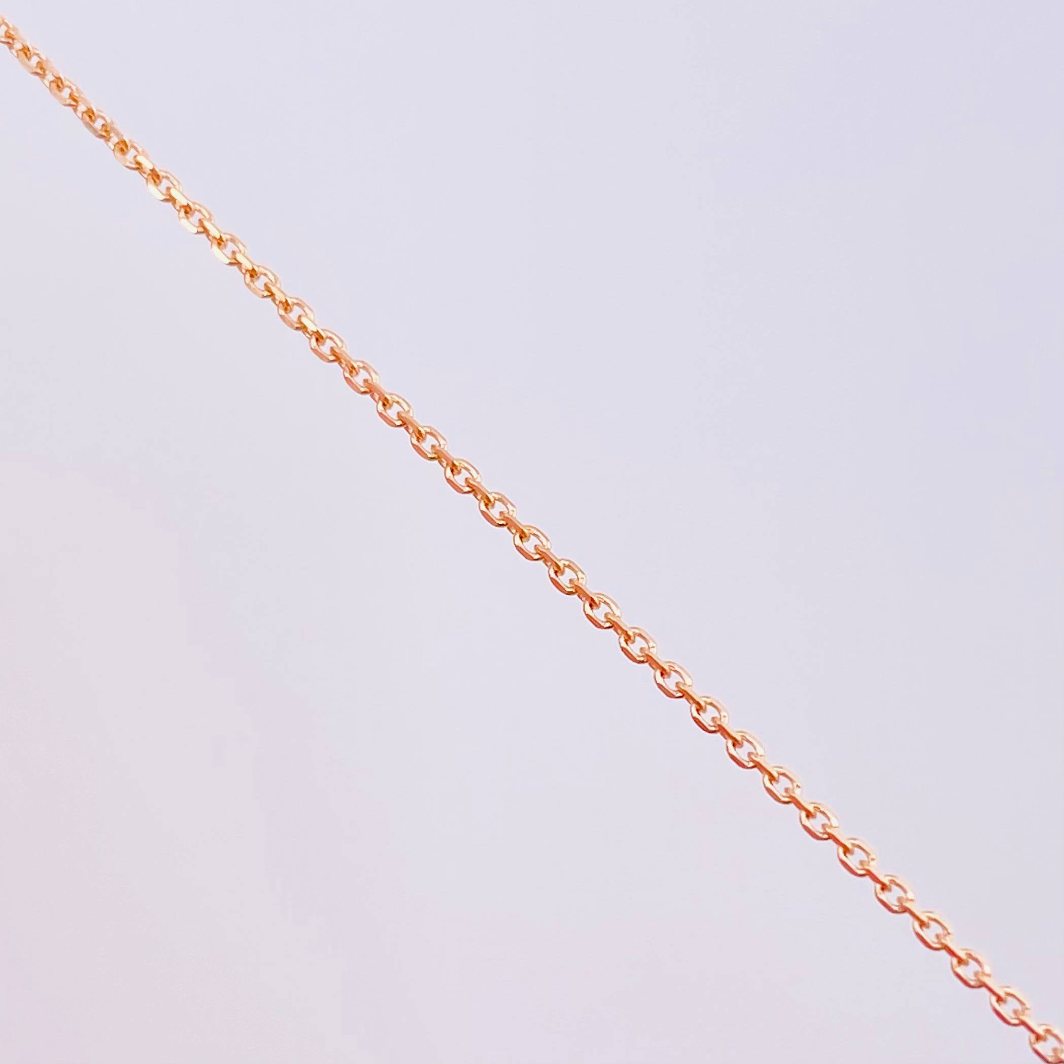 Cadena Aro Seguido 1.3 g / 19 3/4 in / 0.8 mm Oro Rosa 18K
