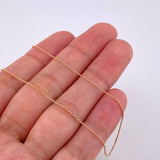 Cadena Aro Seguido 1.45 g / 15 3/4 in / 0.91 mm Oro Rosa 18K