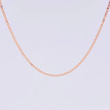 Flat Mariner Chain 1.1 g / 15 3/4 in / 1 mm 18K Rose Gold