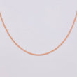Flat Mariner Chain 1.05 g / 15 3/4 in / 1 mm 18K Rose Gold