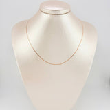Flat Mariner Chain 1.05 g / 15 3/4 in / 1 mm 18K Rose Gold