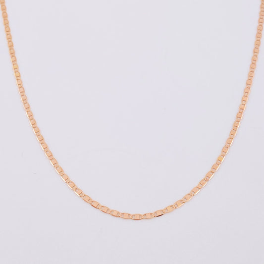 Cadena Escalera Plana 1.3 g / 15 3/4 in / 1.3 mm Oro Rosa 18K