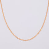 Flat Mariner Chain 1.3 g / 15 3/4 in / 1.3 mm 18K Rose Gold