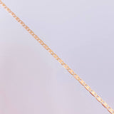 Flat Mariner Chain 1.3 g / 15 3/4 in / 1.3 mm 18K Rose Gold